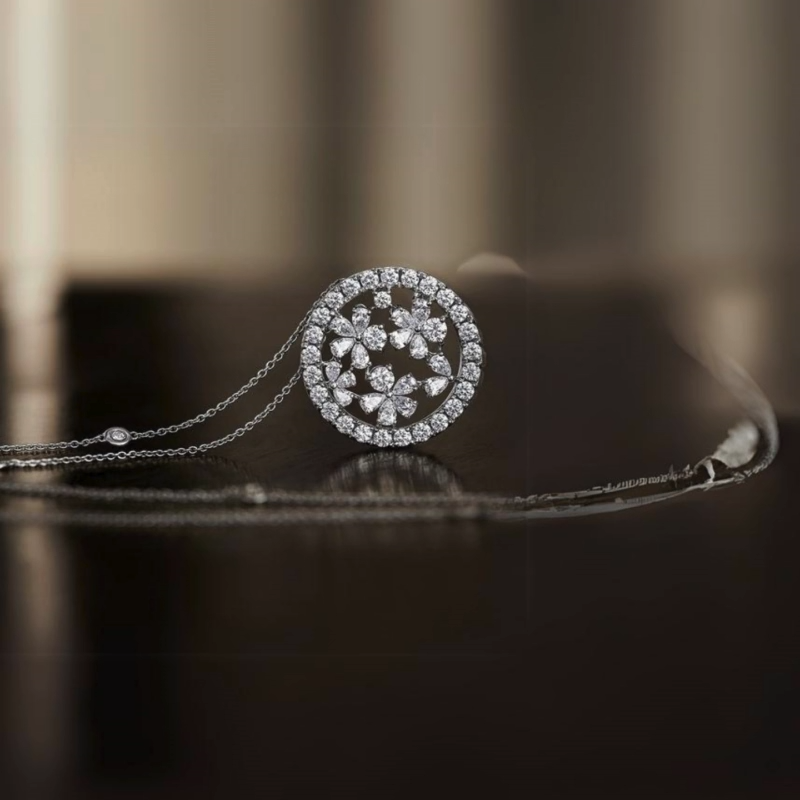 Buy Lab Grown Diamond Necklace | Diahart Diamond Jewelry Shop in Chennai