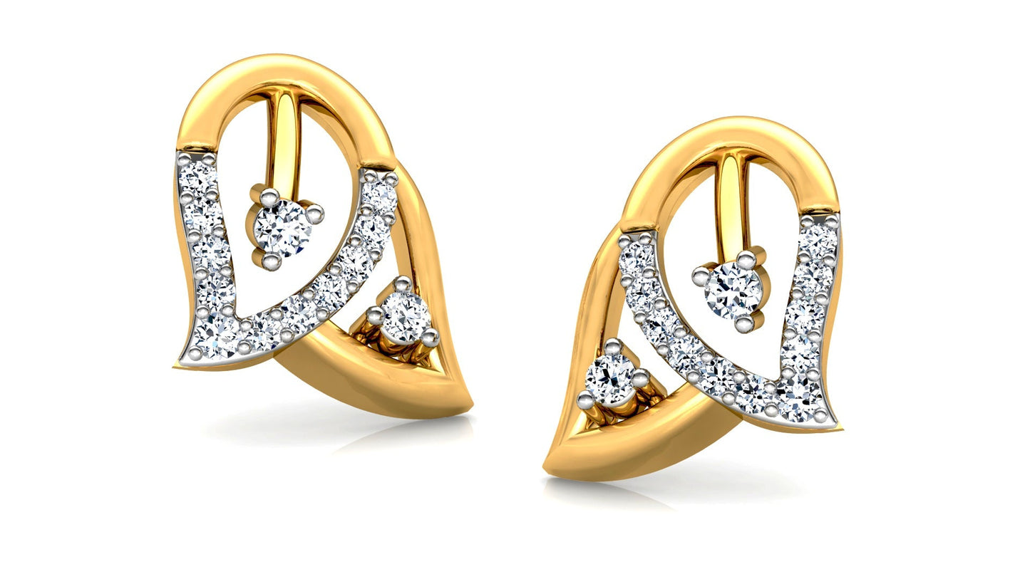 Lab grown diamond earring
