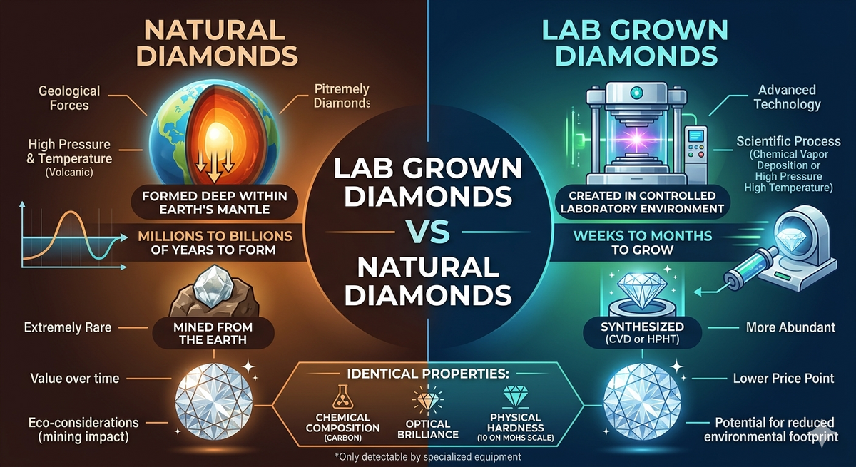 Lab Grown vs Natural Diamonds The Smart Buyer’s Guide to Saving Lakhs