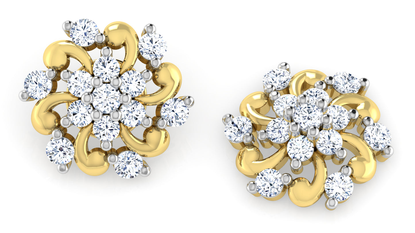 Flower Nook Diamond Earrings