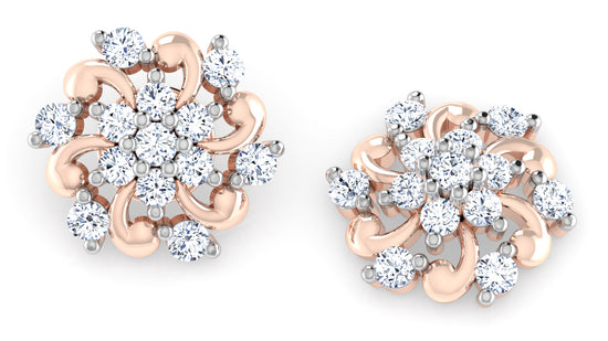 Flower Nook Diamond Earrings