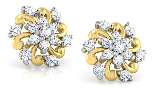 Flower Nook Diamond Earrings