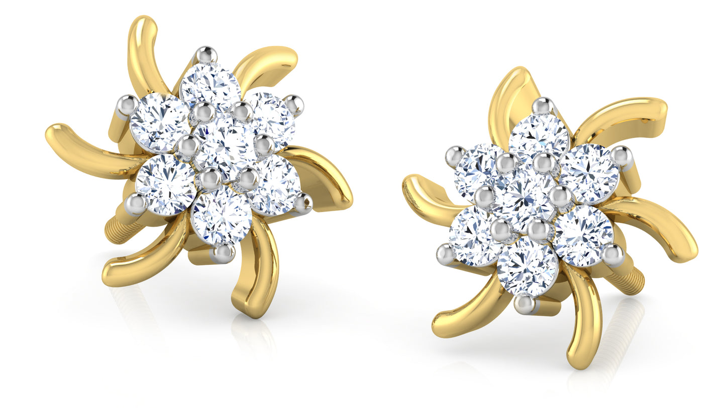 Meadow Essence Diamond Earrings