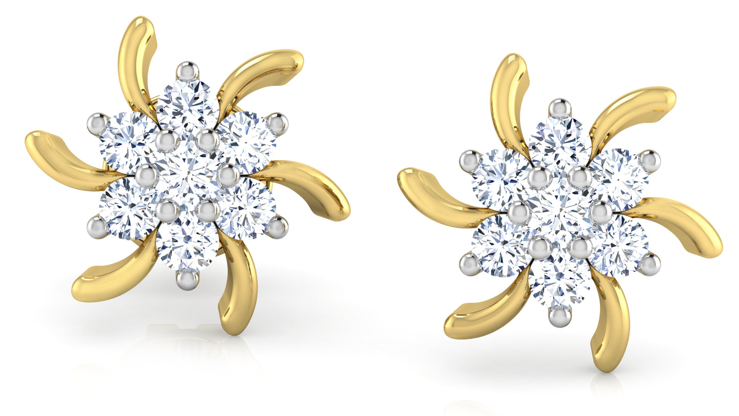 Meadow Essence Diamond Earrings