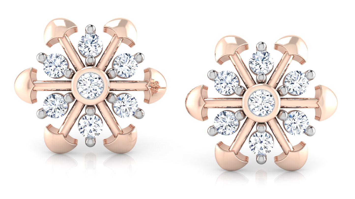 Flowering Hills Diamond Earrings