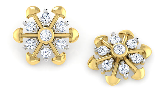 Flowering Hills Diamond Earrings