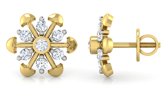 Flowering Hills Diamond Earrings