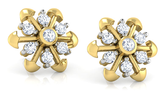 Flowering Hills Diamond Earrings