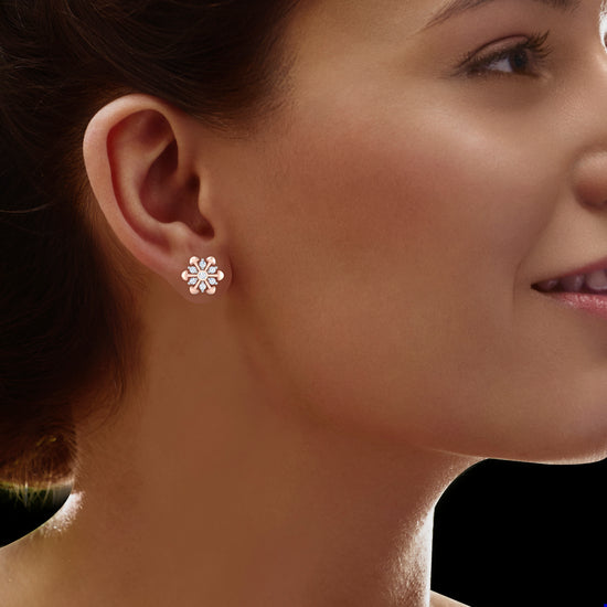 Flowering Hills Diamond Earrings