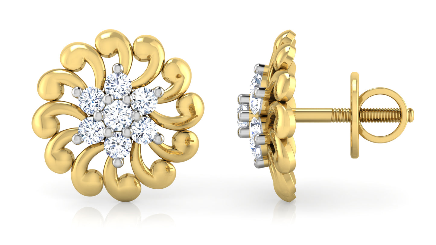 Flowers Forever Diamond Earrings