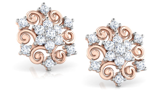 Clever Snails Diamond Earrings