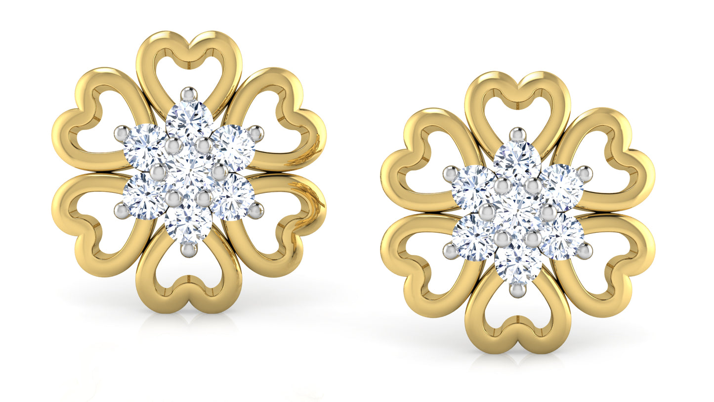 Beautiful Hearts Diamonds Earrings