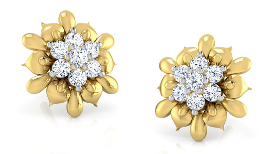 Floral Findings Diamond Earrings