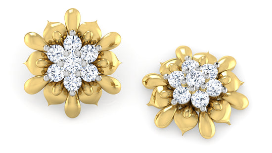 Floral Findings Diamond Earrings