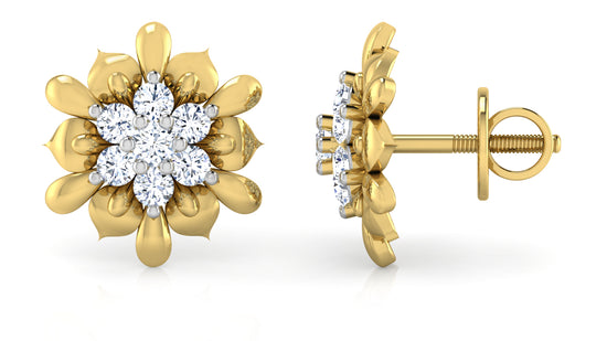 Floral Findings Diamond Earrings