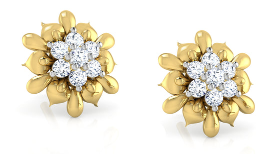 Floral Findings Diamond Earrings