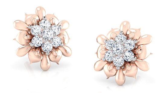 Floral Findings Diamond Earrings