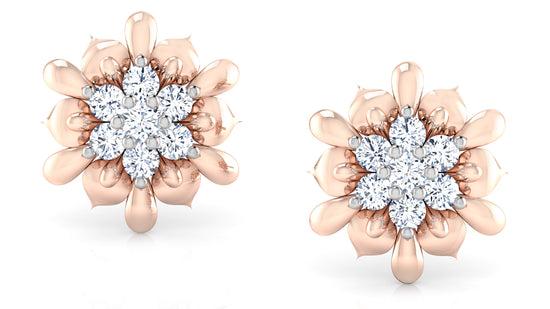 Floral Findings Diamond Earrings