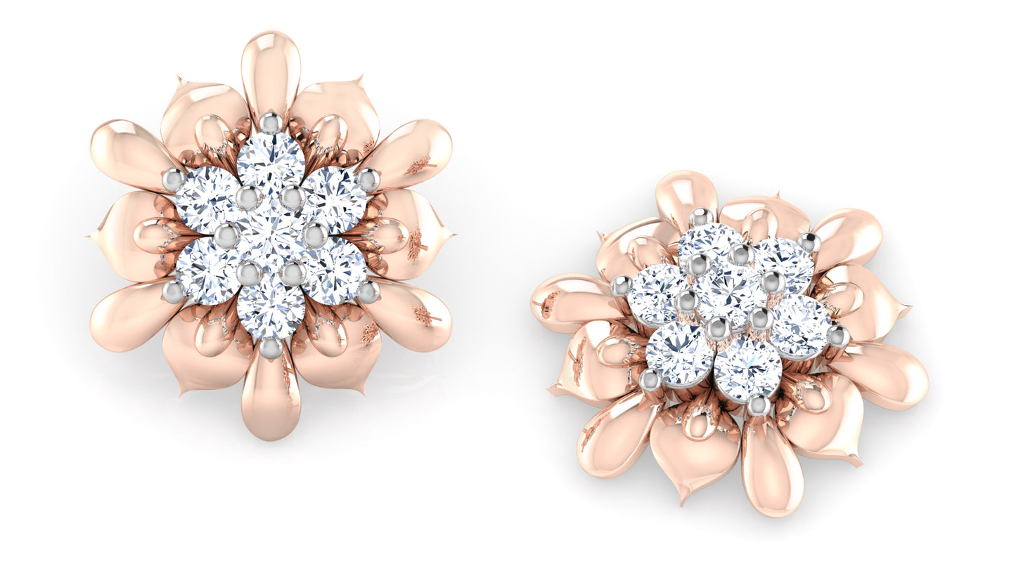 Floral Findings Diamond Earrings