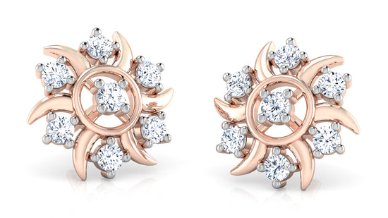 Floral Flourish Diamond Earrings