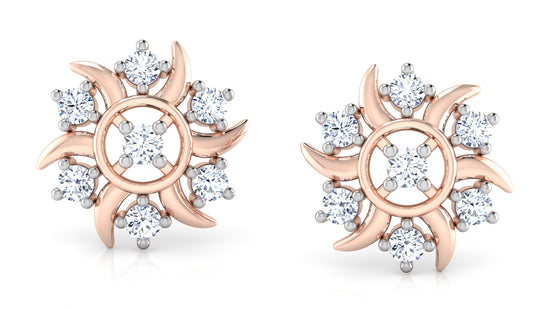 Floral Flourish Diamond Earrings