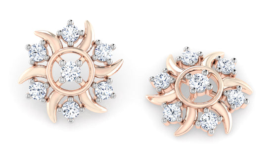 Floral Flourish Diamond Earrings