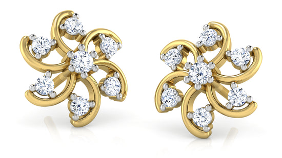 Floral Bliss Diamond Earrings