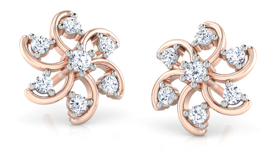 Floral Bliss Diamond Earrings