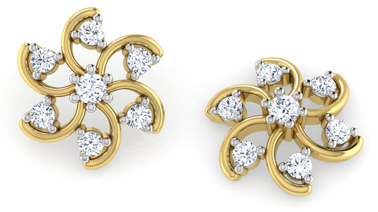 Floral Bliss Diamond Earrings