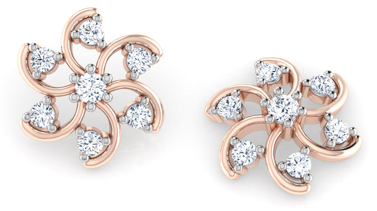 Floral Bliss Diamond Earrings