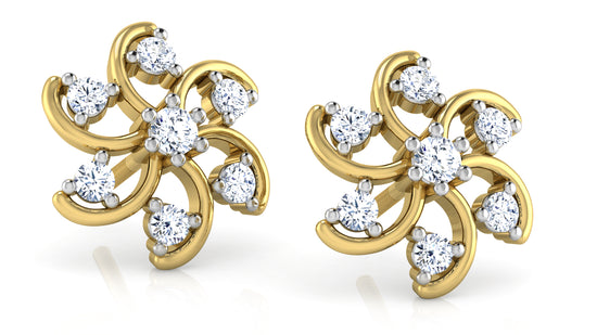 Floral Bliss Diamond Earrings