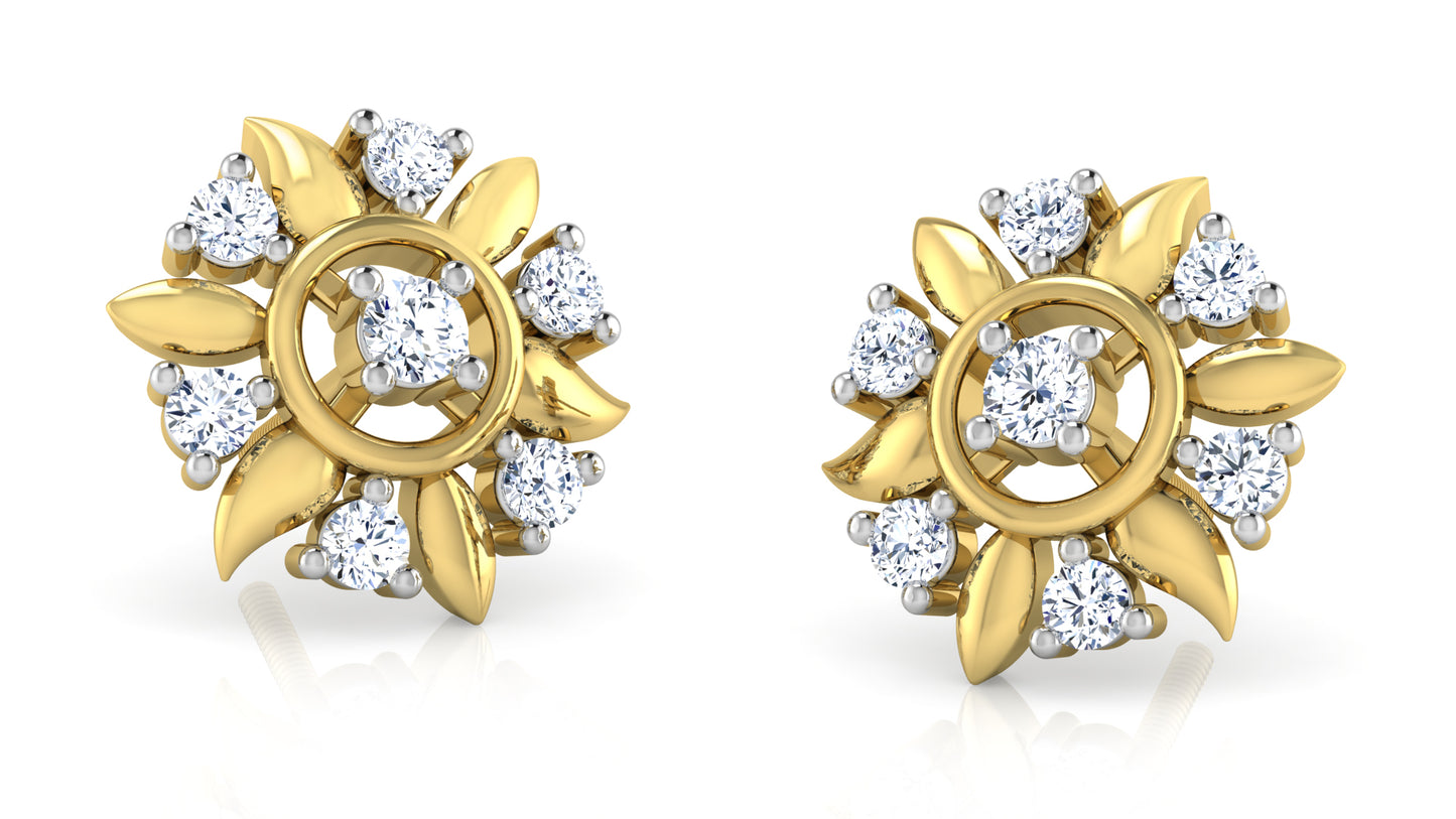 Floral Wonder Diamond Earrings