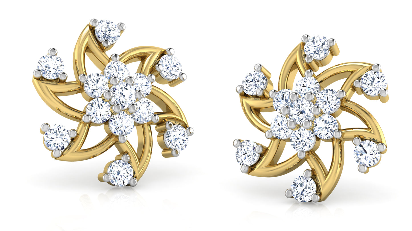 Lazy Stars Diamond Earrings