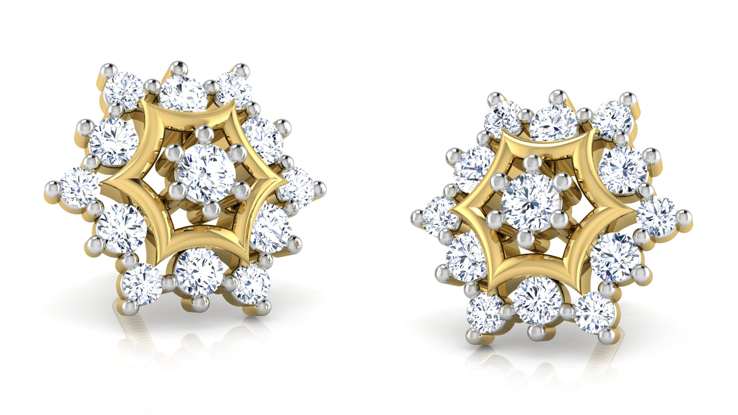 Flower Garden Diamond Earrings