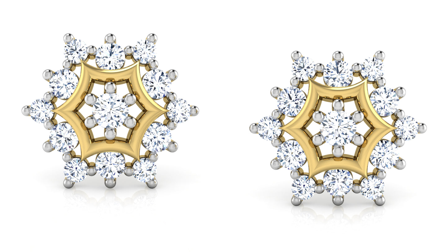 Flower Garden Diamond Earrings