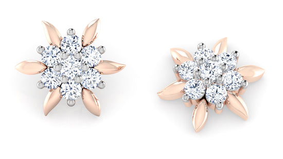 Flower War Diamond Earrings