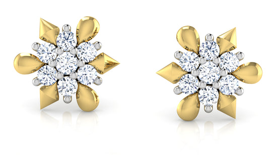 Buds n Cones Diamond Earrings