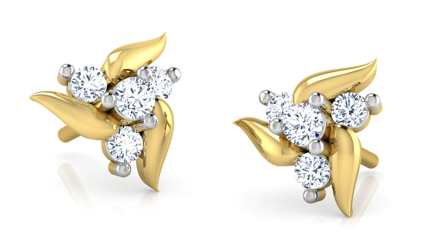 Triple Joy Diamond Earrings