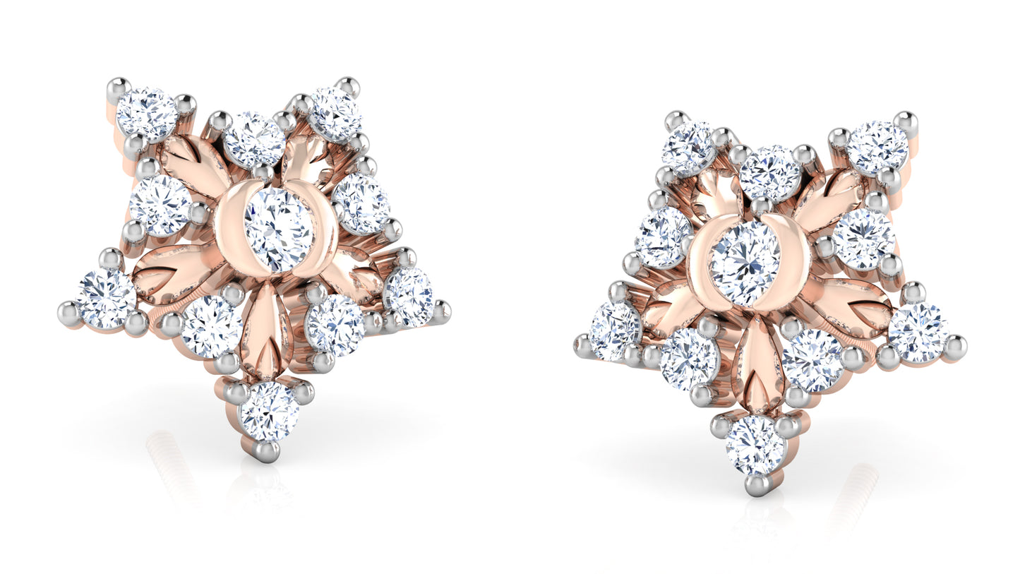 Starry Duo Diamond Earrings