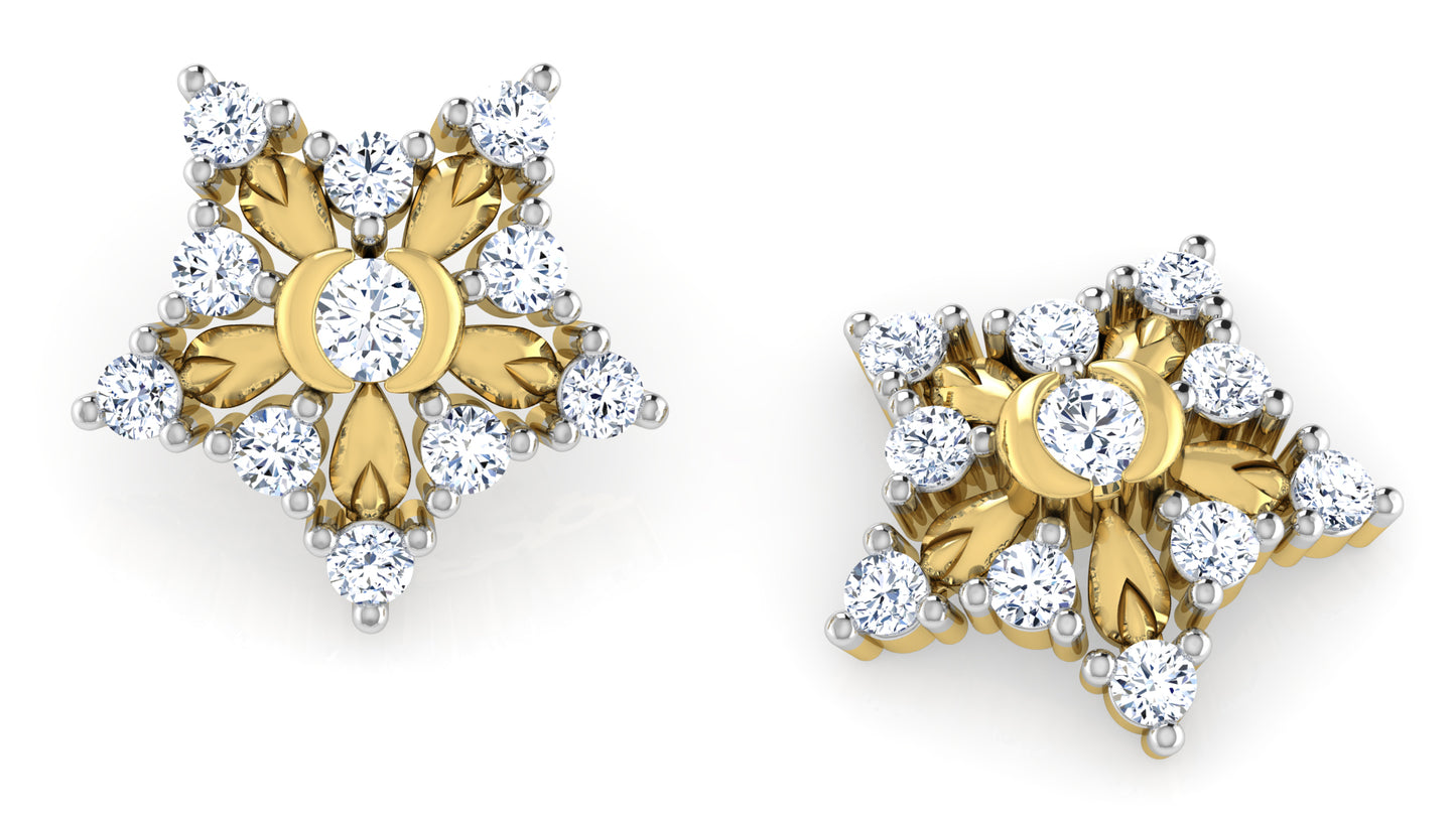 Starry Duo Diamond Earrings