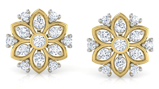 Hepatica Diamond Earrings