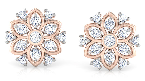 Hepatica Diamond Earrings