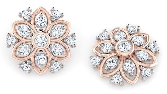 Hepatica Diamond Earrings