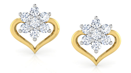 Hidden Hearts Diamond Earrings