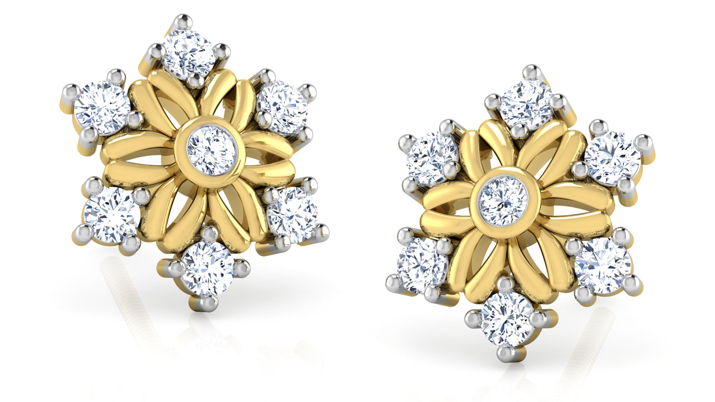 Flower Retreat Diamond Earrings