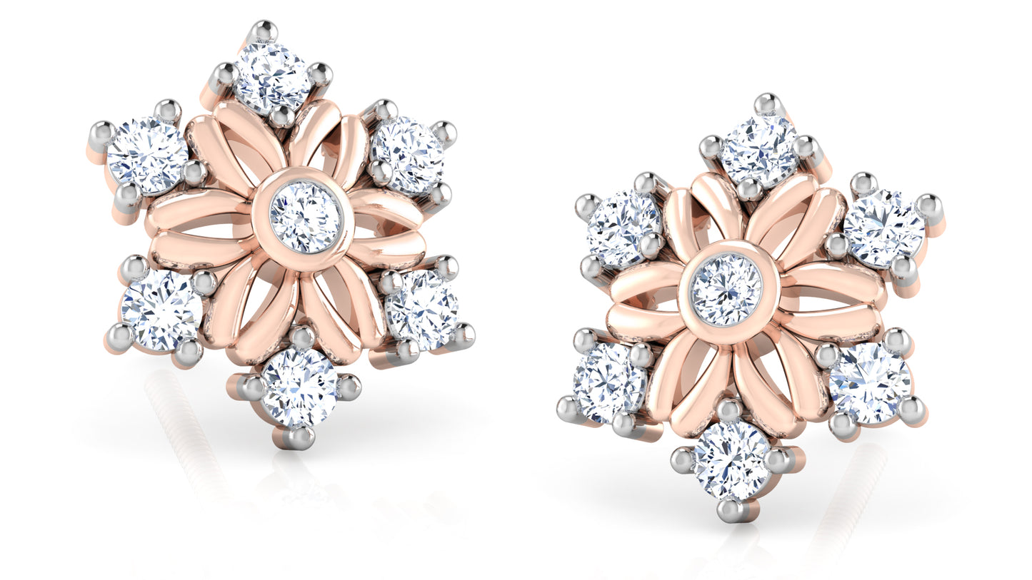 Flower Retreat Diamond Earrings