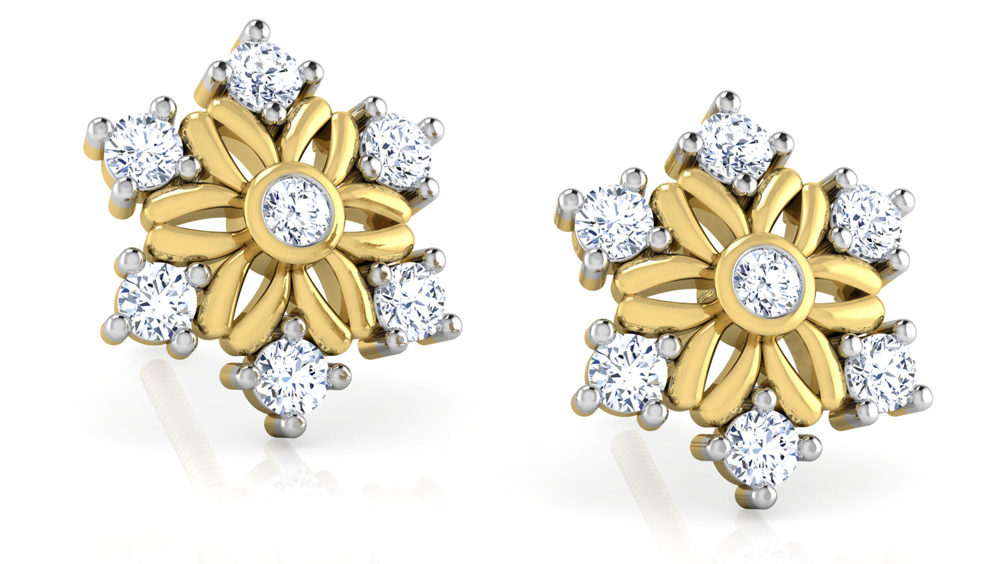 Flower Retreat Diamond Earrings