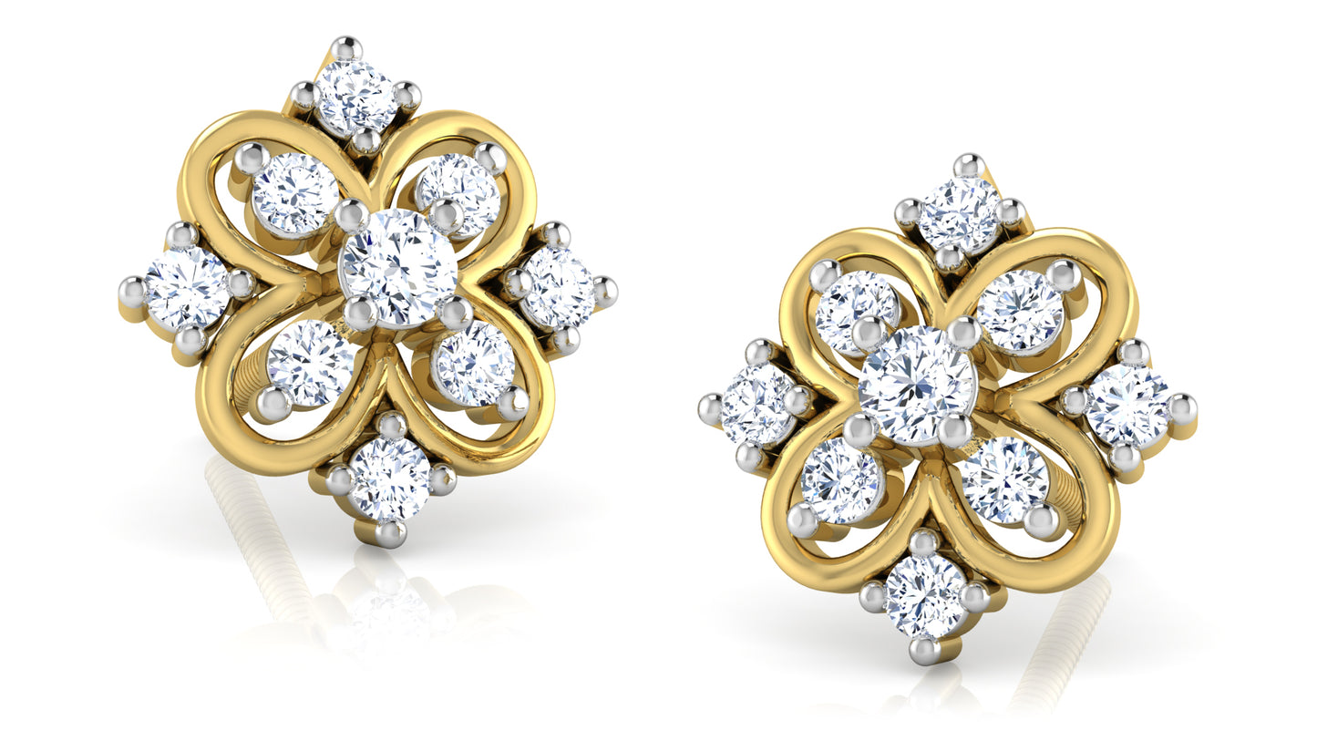 Moon Hill Diamond Earrings