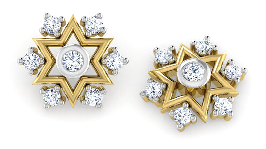 Star Fixation Diamond Earrings