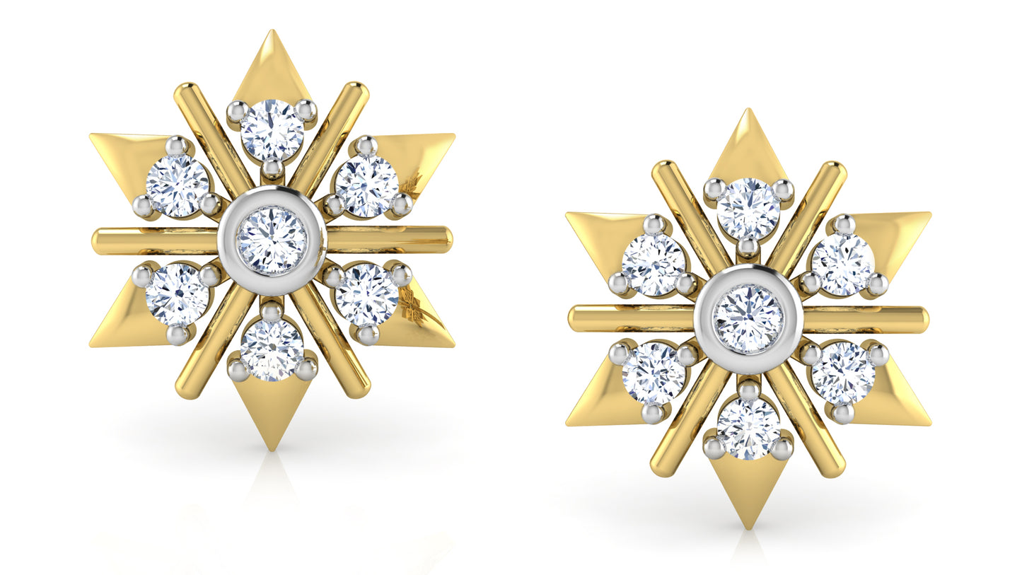 Naturally Stylish Diamond Earrings